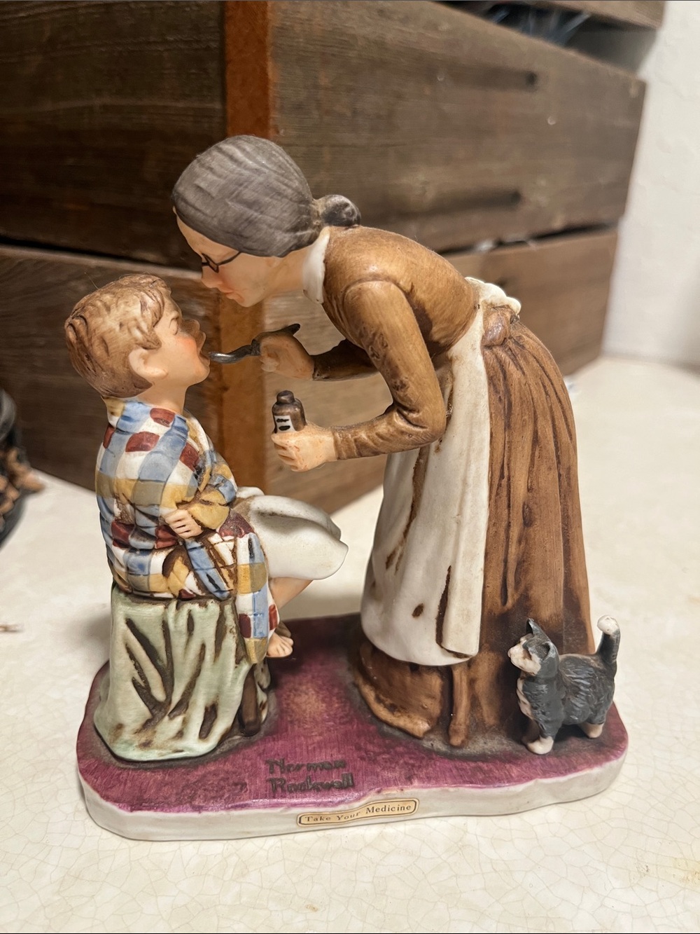 Norman Rockwell take your medicine